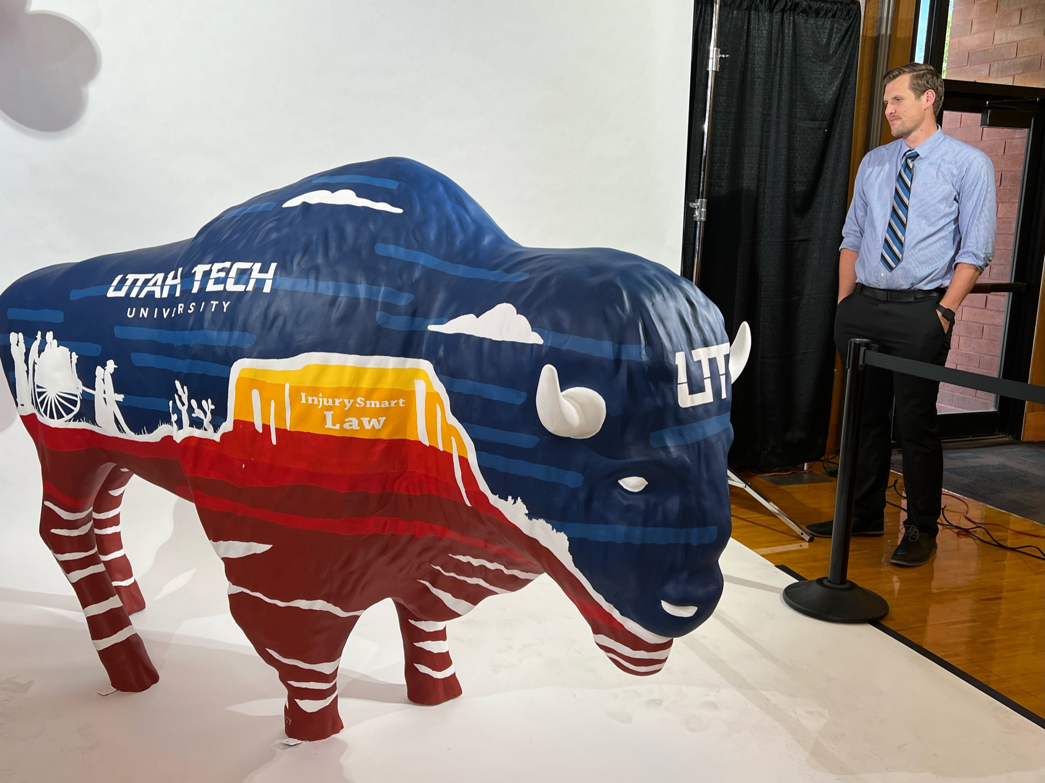 Utah Tech University Bison Sponsored by Injury Smart Law